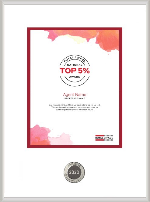 Royal LePage National Top 5% Award